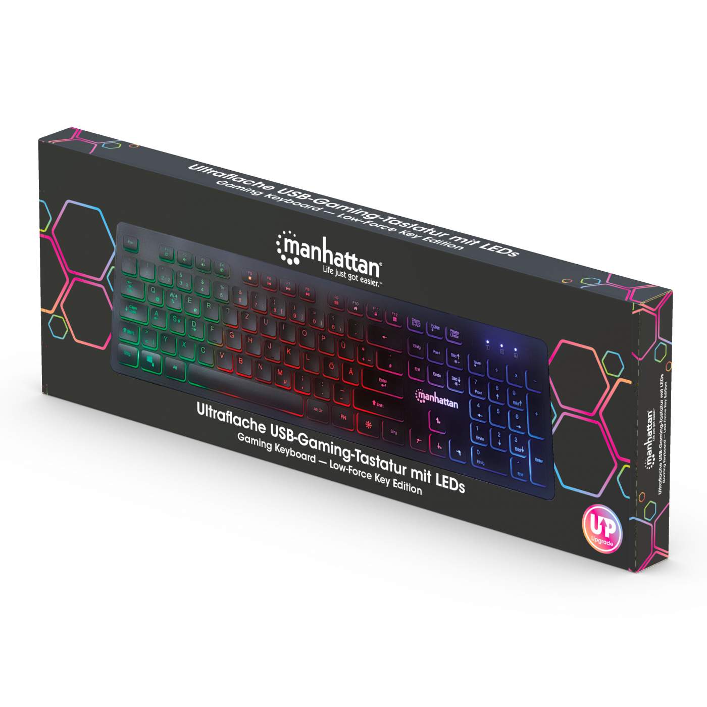 Manhattan Gaming Keyboard - Low-Force Key Edition (179485 Manhattan Gaming Keyboard - Low-Force Key Edition (179485