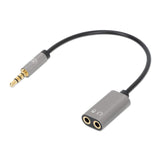 Headset Adapter Cable with Stereo Audio Aux Y-Splitter Image 1