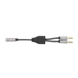 Headset Adapter Cable with Stereo Audio Aux Y-Splitter Image 4