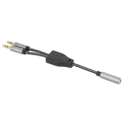 Headset Adapter Cable with Stereo Audio Aux Y-Splitter Image 6