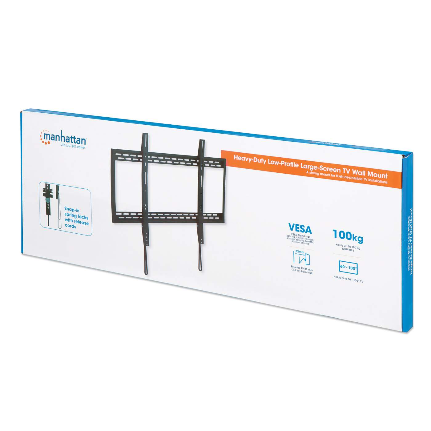 Heavy-Duty Low-Profile Large-Screen TV Wall Mount Packaging Image 2