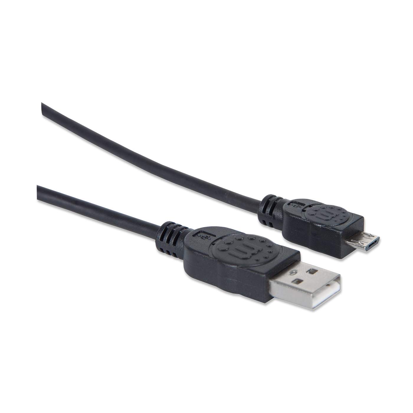 Manhattan Hi-Speed USB 2.0 Kabel – A-Stecker Auf Micro-B – 1,8 M – 3er Pack – Schwarz – Bis 480 Mbps