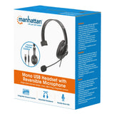 Mono USB Headset with Reversible Microphone Packaging Image 2
