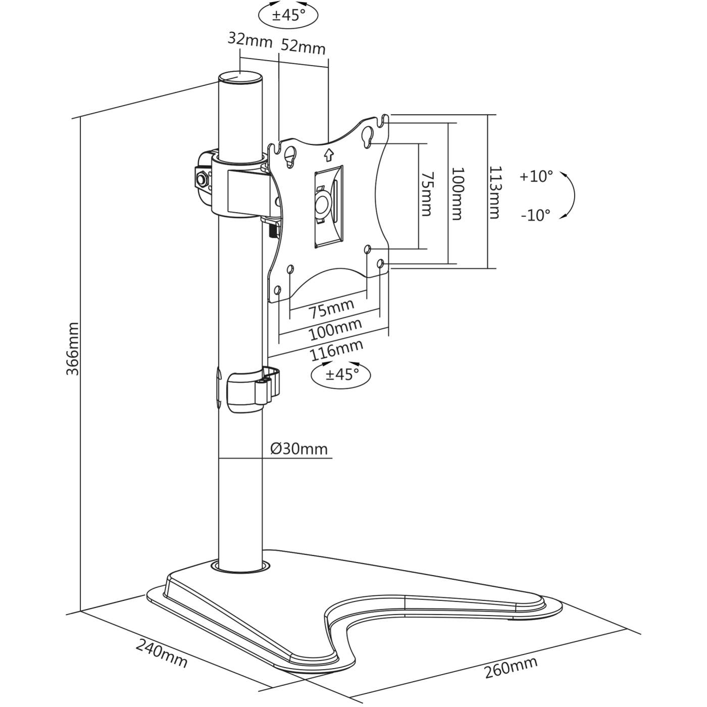 Single Monitor Desktop Stand Image 15