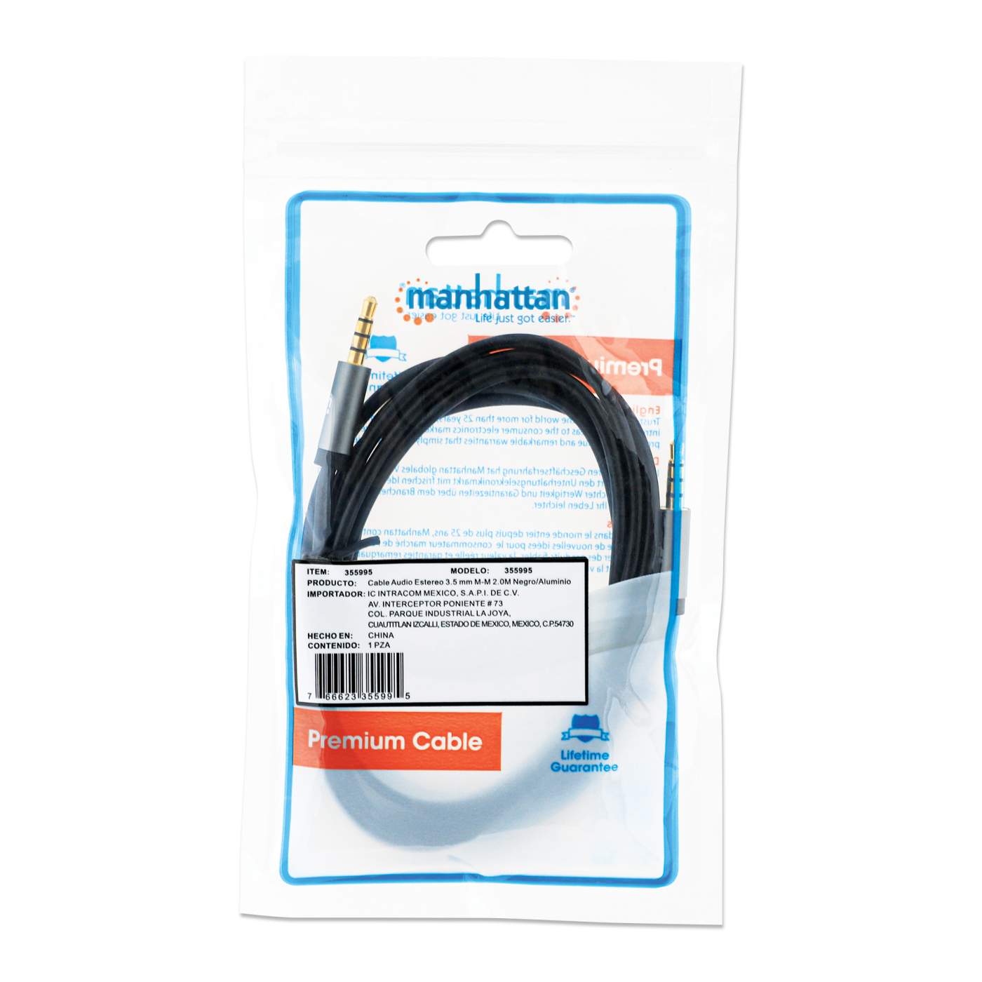 Stereo Audio Aux Cable Packaging Image 2