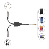 Stereo Audio Aux Headphone Y-Splitter Cable Image 7