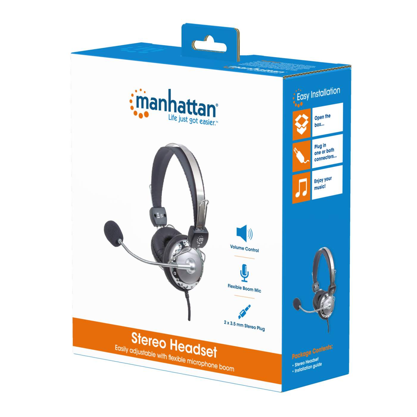 Manhattan Stereo Headset, Over-Ear (175517) – Manhattan Products