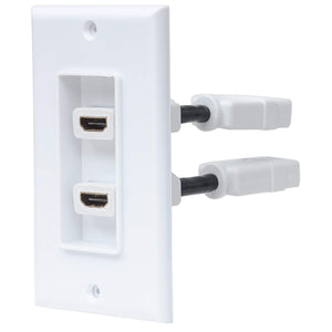 Two-Port HDMI Wallplate Image 1