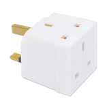 UK Power Adapter with 2 Outlets Image 2