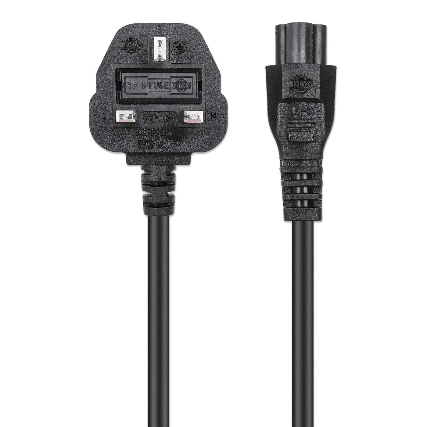 Manhattan UK Power Cable BS1363 to C5 (356435)