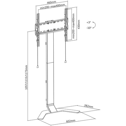 Ultra Slim TV Floor Standing Mount Image 15