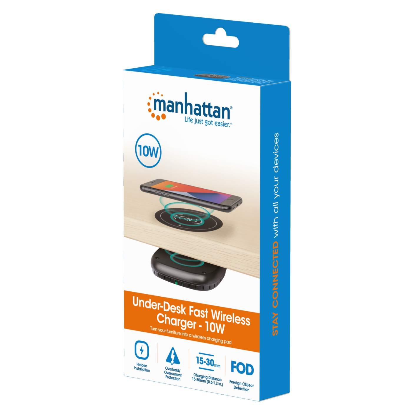 Under-Desk Fast Wireless Charger 10 W - Main Image