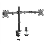 Universal Dual Monitor Mount with Double-Link Swing Arms Image 3