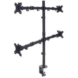 Universal Four Monitor Mount with Double-Link Swing Arms Image 3