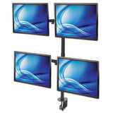 Universal Four Monitor Mount with Double-Link Swing Arms Image 4