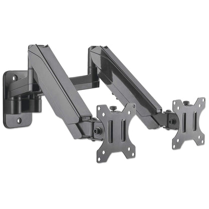 Universal Gas Spring Dual Monitor Wall Mount Image 3