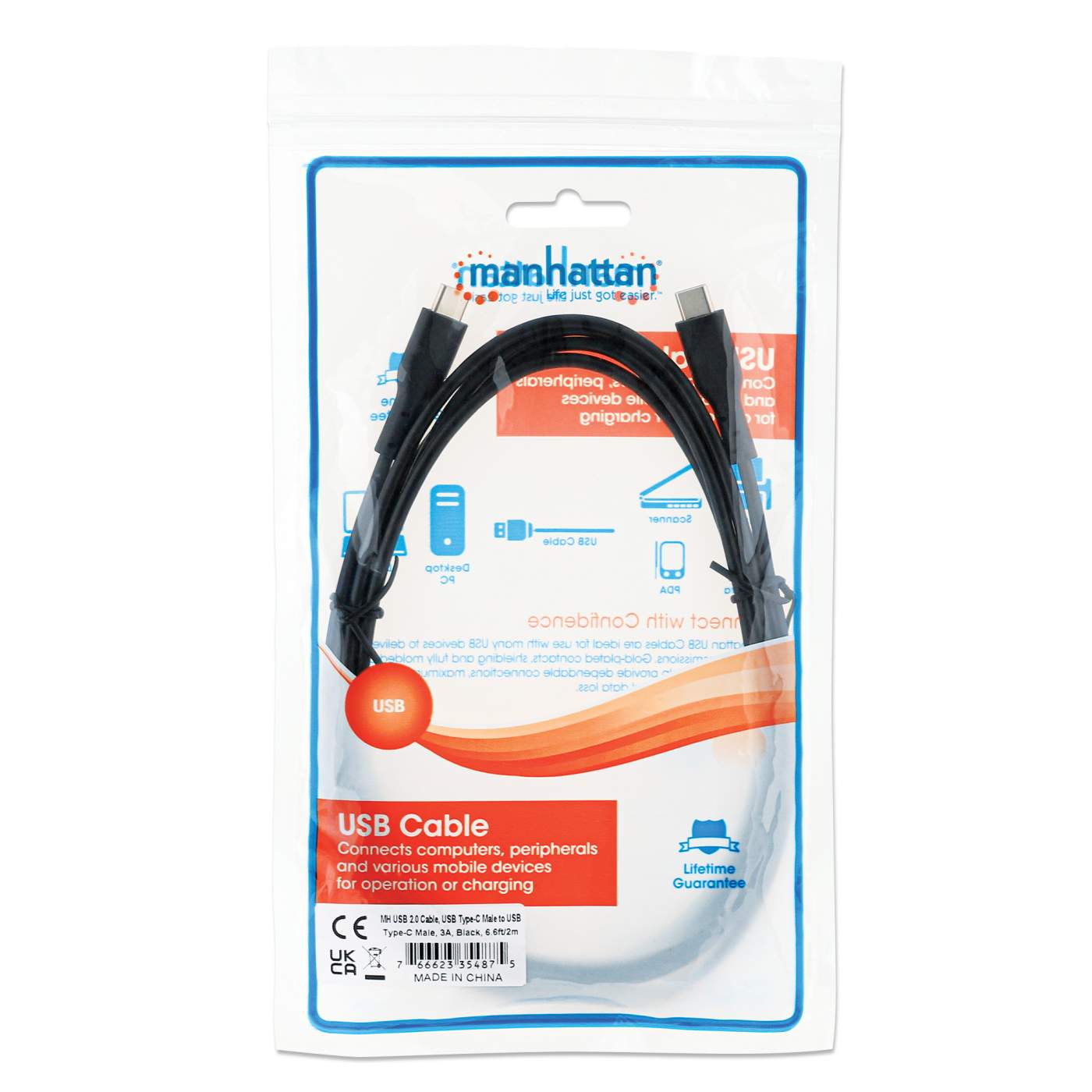 Manhattan USB 2.0 Type-C Device Cable (354875) – Manhattan Products
