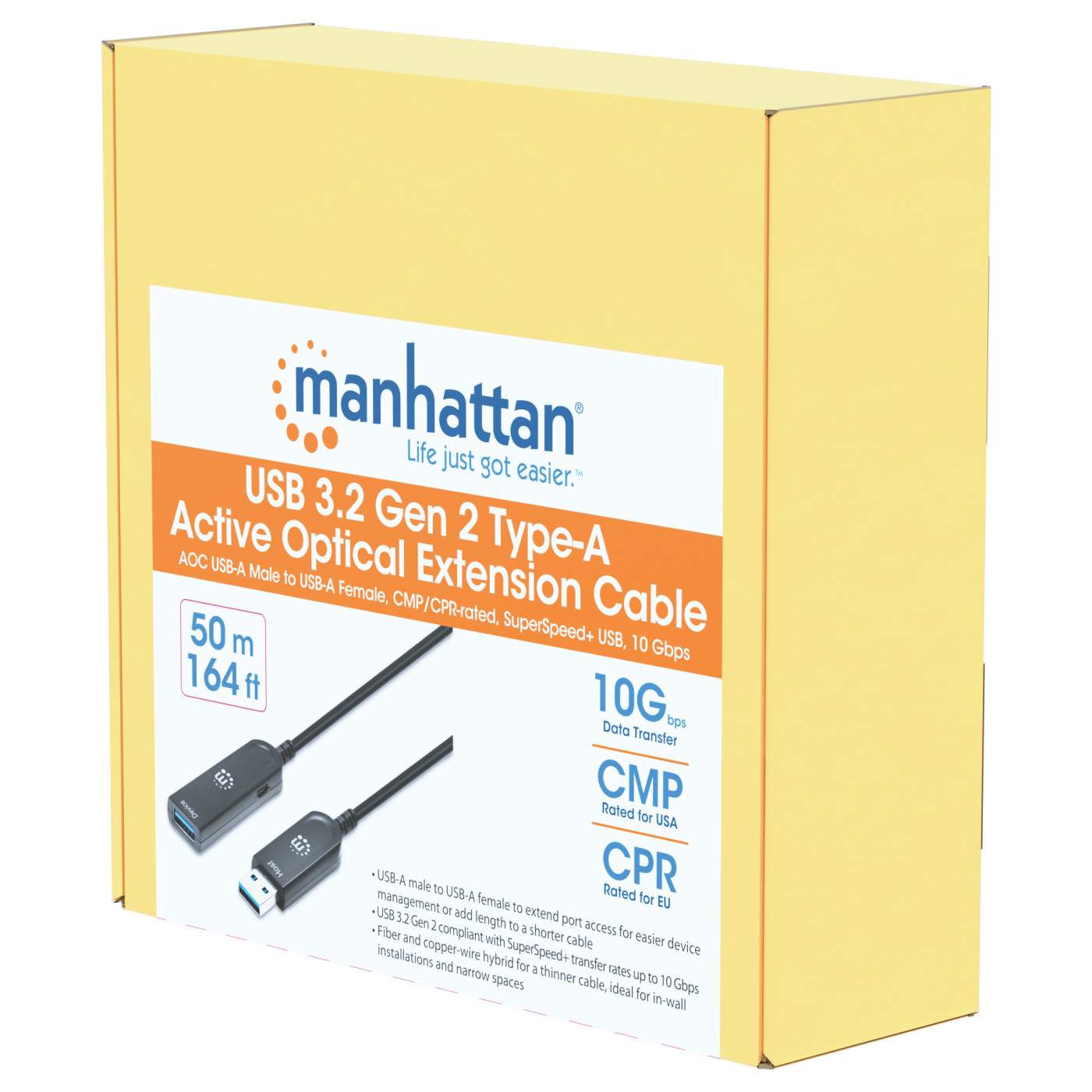 USB 3.2 Gen 2 Type-A Active Optical Extension Cable Packaging Image 2