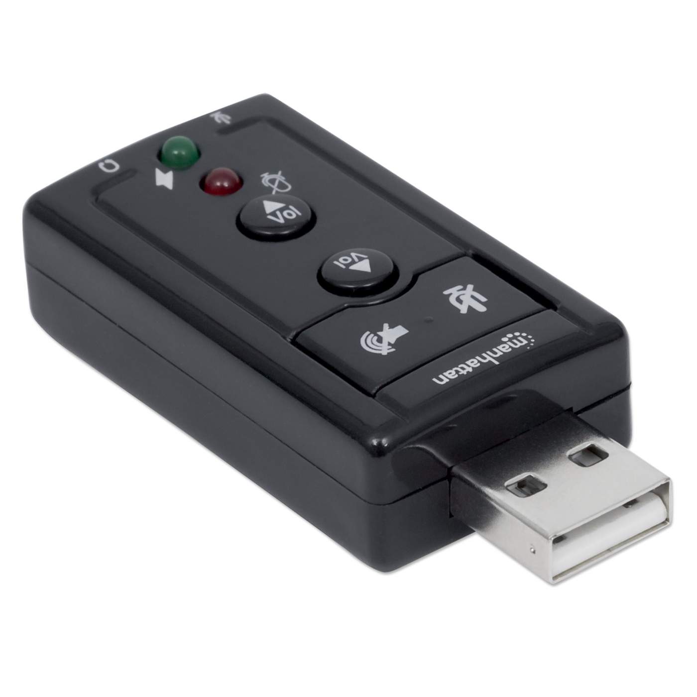 USB-A to 3.5 mm Audio Adapter with Volume Controls Image 3