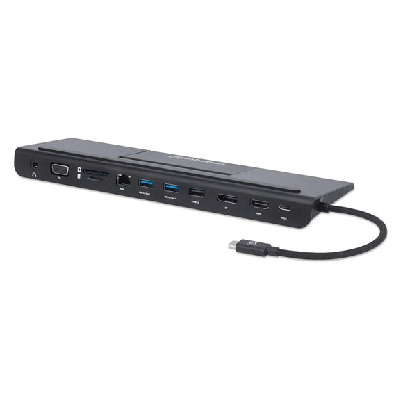 USB-C 11-in-1 Triple-Monitor Docking Station with MST Image 1