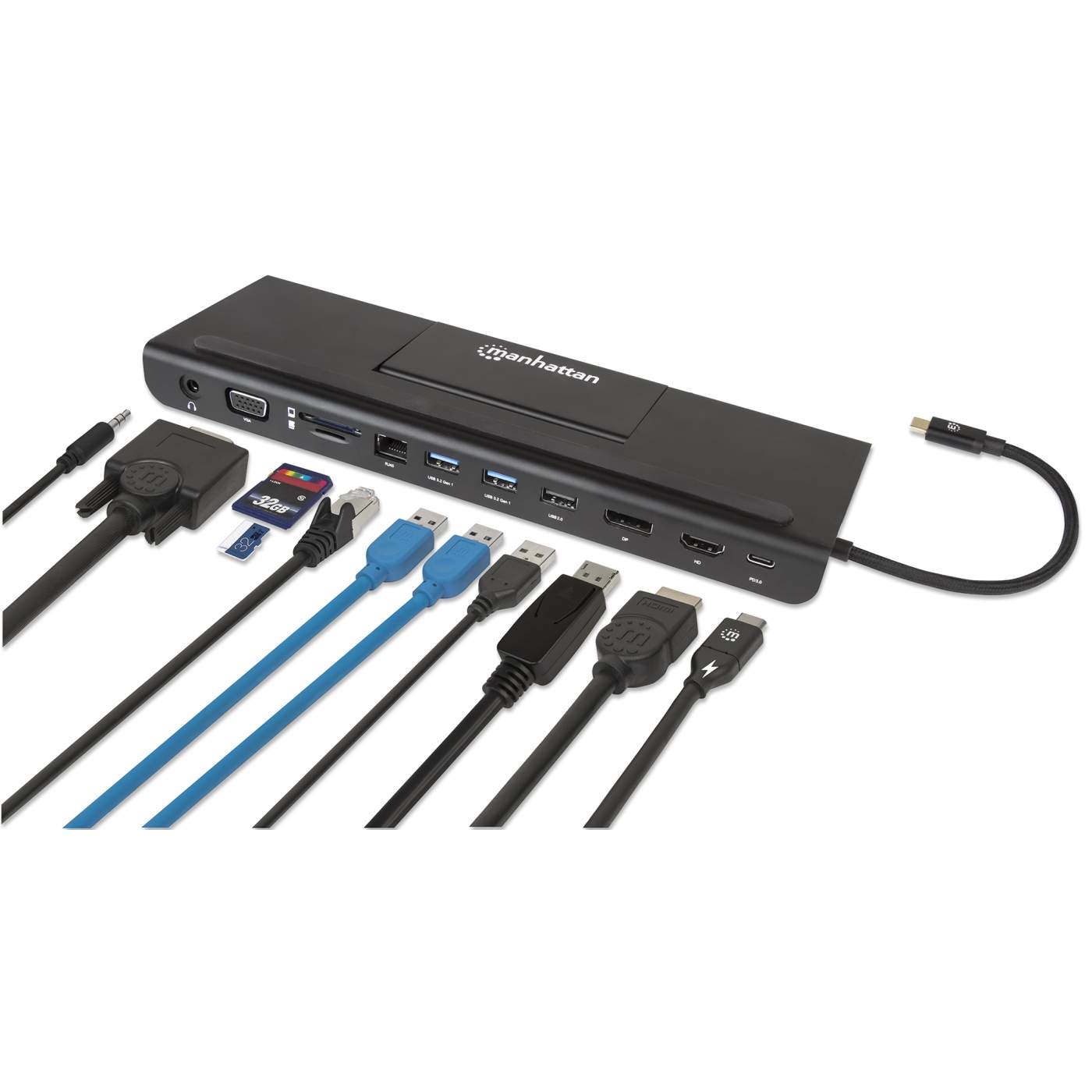 USB-C 11-in-1 Triple-Monitor Docking Station w/ MST (153478