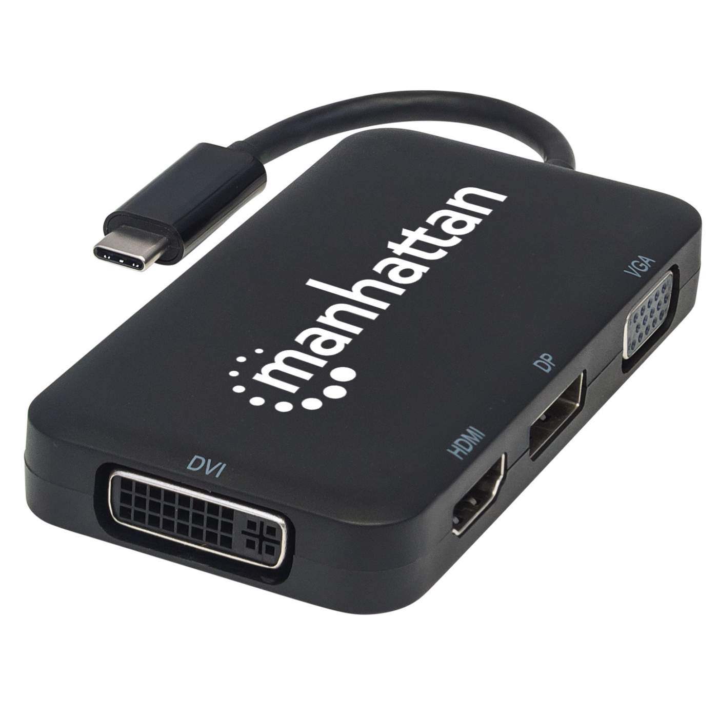 Manhattan USB-C 4-in-1 Audio/Video Converter (152600)