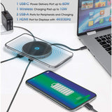 USB-C 8-in-1 Dock with Wireless Charging Pad Image 9