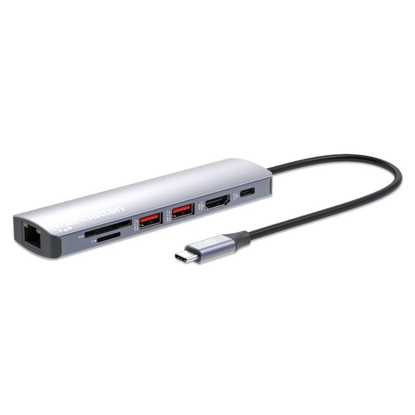 USB-C PD 7-in-1 4K Docking Station / Multiport Hub (153966) – Manhattan ...