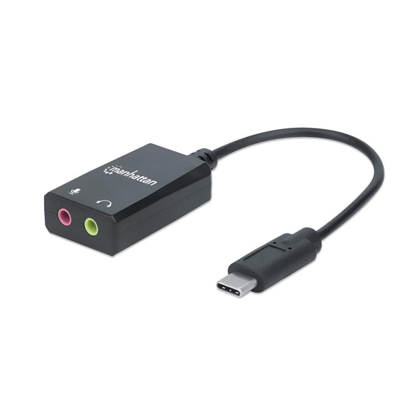 Manhattan USB-C to mm Audio Adapter with Dongle