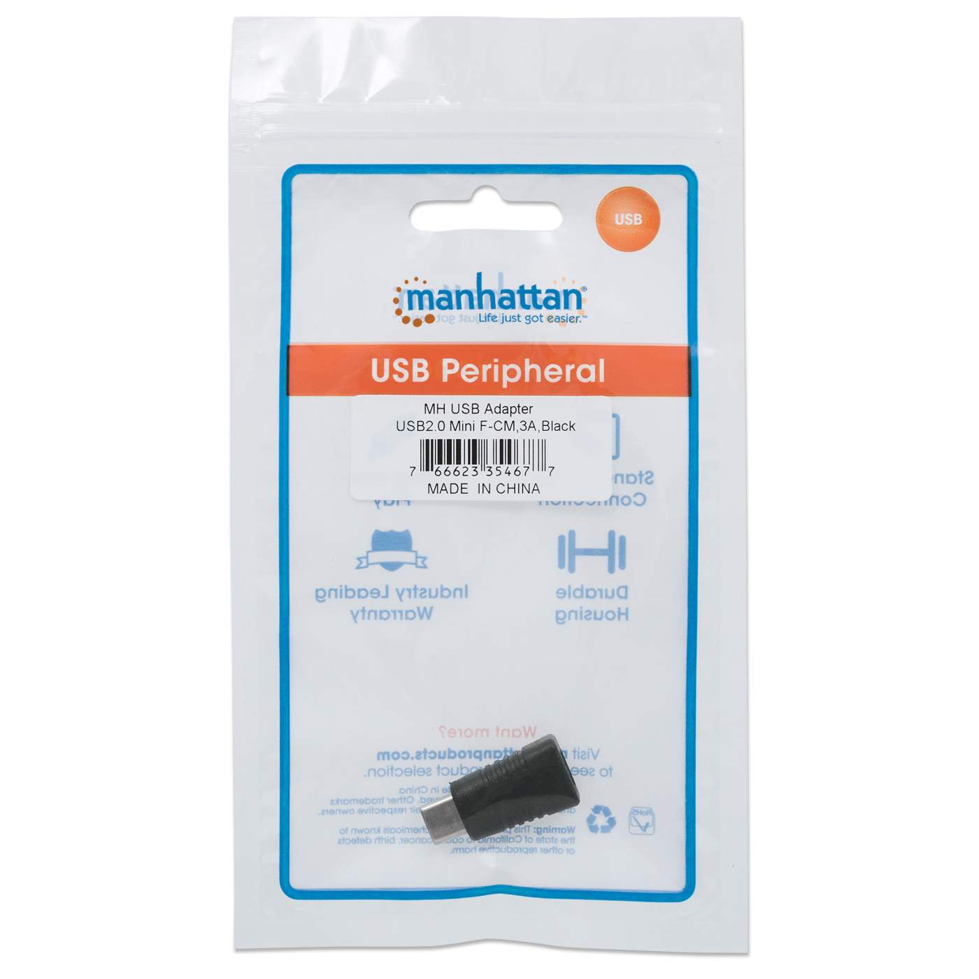 Manhattan USB-C to USB Mini-B Adapter (354677)