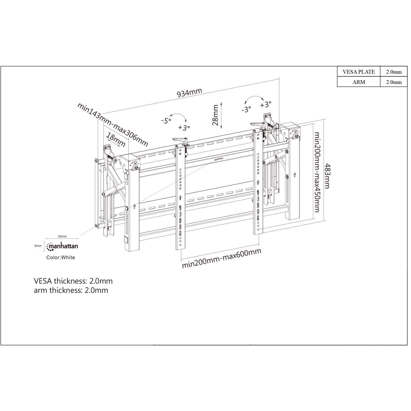 Video-Wall Premium TV Mount Image 10
